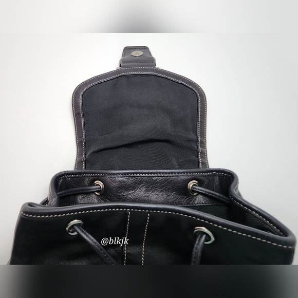 2005 Coach Soho Buckle Backpack EUC *Black/Silver* - Picture 6 of 16